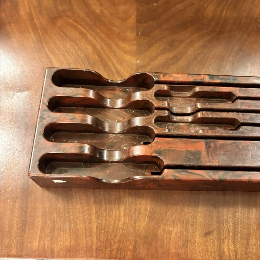 Vintage Cutco Bakelite Knife Display Rack Wall‎ Holder No. 40 & 41 Brown